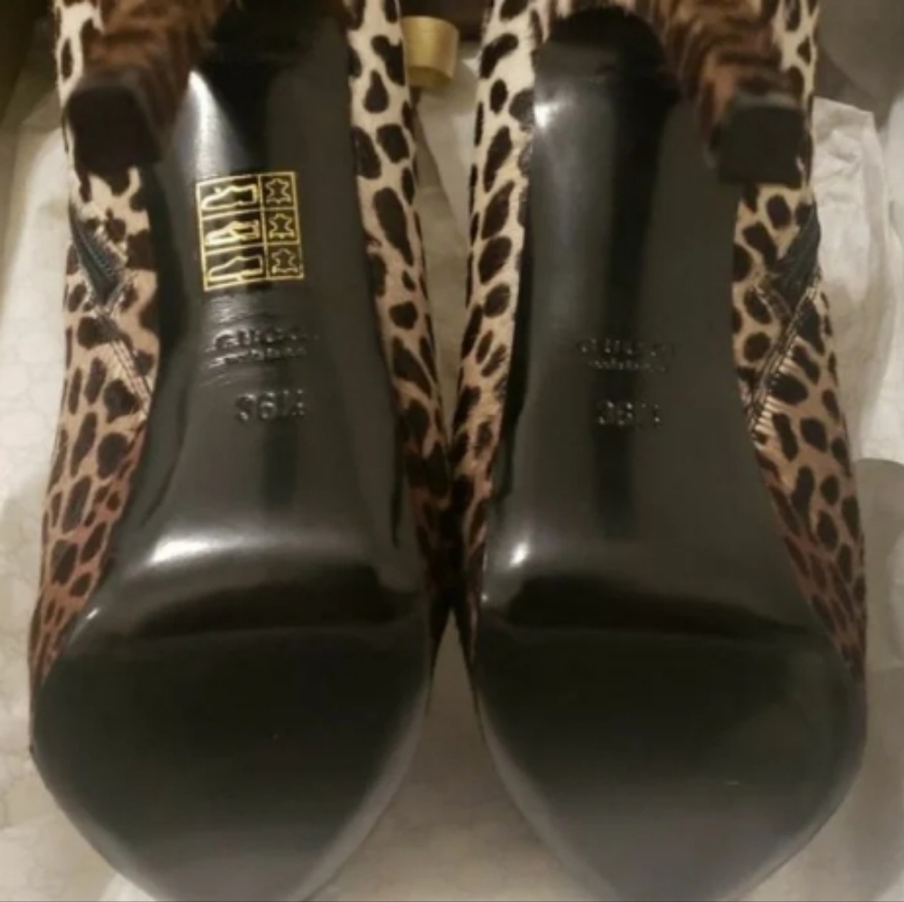 Gucci animal print pony hair platform bootie - Picture 8 of 13
